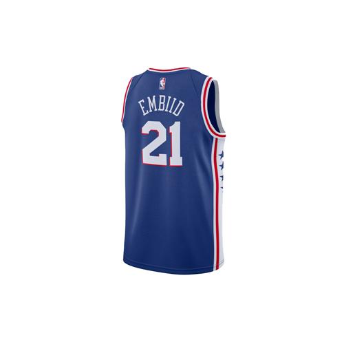 Nike Джоэл Эмбиид Филадельфия 76ers 2023/24 Икона Большая детская майка Nike NBA Swingman 864501-497
