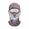 Fall Winter Pullover Hat with Cute Pet Print and Full Face Neck Cover for Outdoor Use