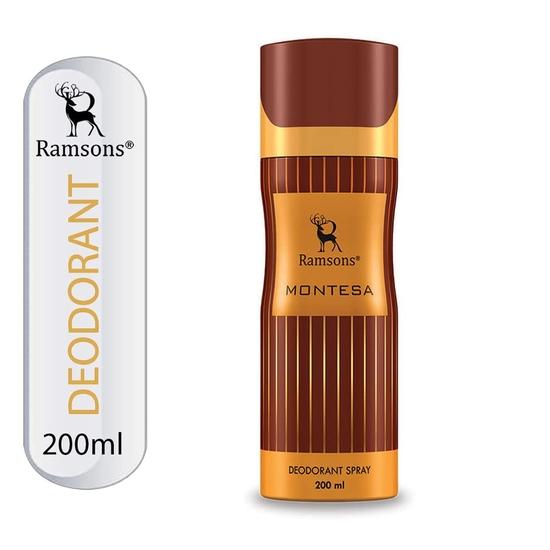 Ramsons Montesa Deodorant-200ml Deo для мужчин и женщин |Дезодорант-спрей для тела |Спрей для тела |Благоприятный для кожи |Стойкий аромат