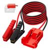 Адаптер аккумулятора Power Wheel для Milwaukee M18 с 6-футовыми зажимами для пускового кабеля Портативный пусковой аккумулятор для электроинструмента