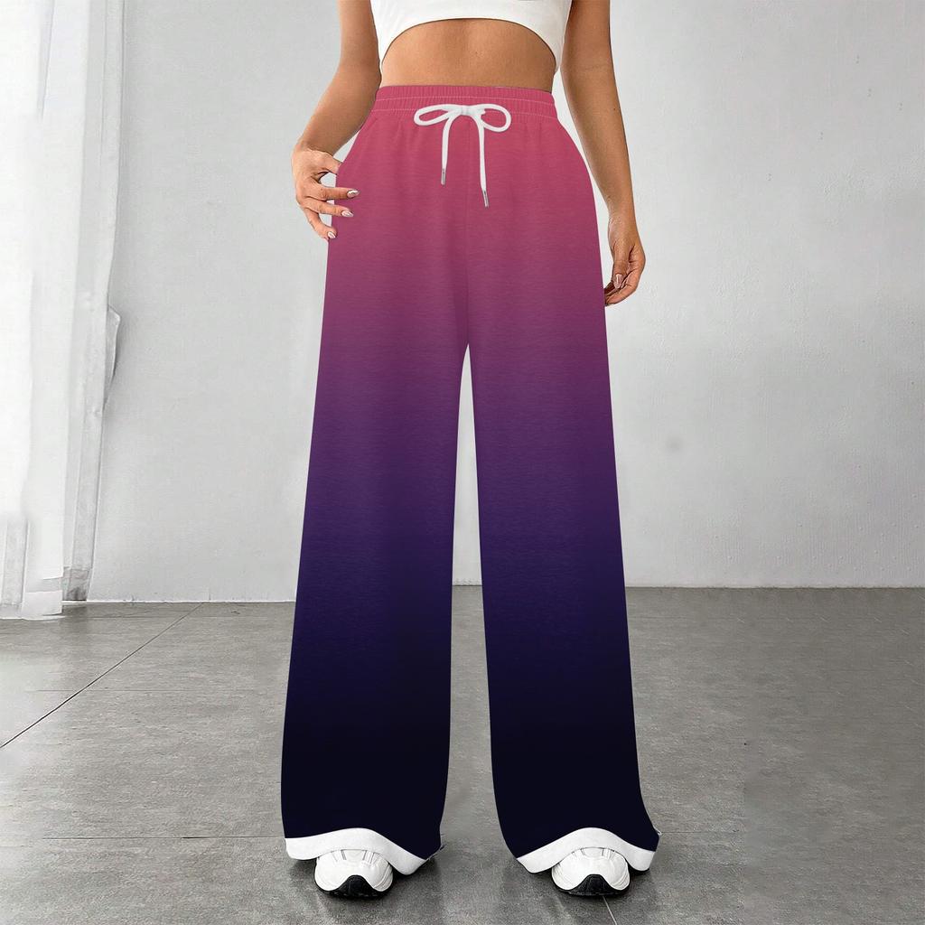 Женские модные свободные повседневные спортивные брюки с завязками на талии, повседневные брюки