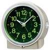 Clock Alarm Clock Automatic Lighting Analog Light Concentrating Resin Dial Visible Even At Night Light Gold Pearl KR886G SEIKO