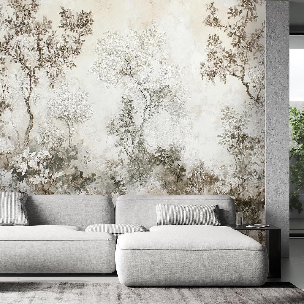 Wallpaper Fog on the trees