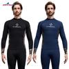 Men Women UV Protection Rash Guard Long Sleeve Swimwear Snorkeling Diving Surfing Water Sports