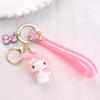 Cute Sanrio Cartoon Keychain: Kuromi & Cinnamoroll Plush Bag Charm