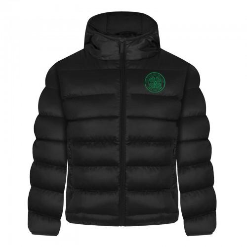 Celtic FC Boys Crest Quilted Jacket