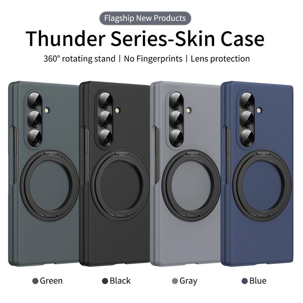 For Samsung Galaxy Z Fold4 5 6 7 8 Wide /Z Fold8 Ultra Hard PC Shockproof Phone Case Kickstand Holder Full Body Protective Cover With Screen Protector