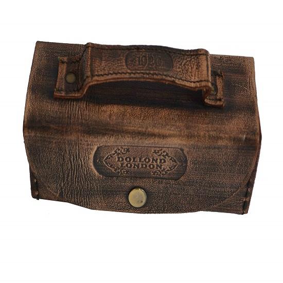 Морской ручной пиратский латунный телескоп с кожаным чехлом, матросский домашний декор, лодка пиратского капитана, игрушка в подарок 40,64 см Dollond