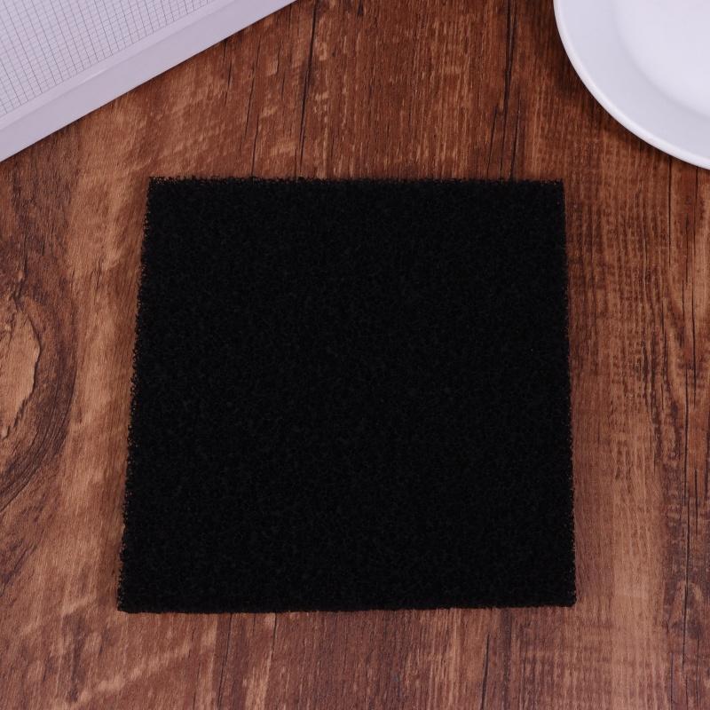 5Pcs 13*13*1Cm Universal Black Activated Carbon Foam Sponge Air Filter Impregnated Sheet Pad Filter Sponge Pads