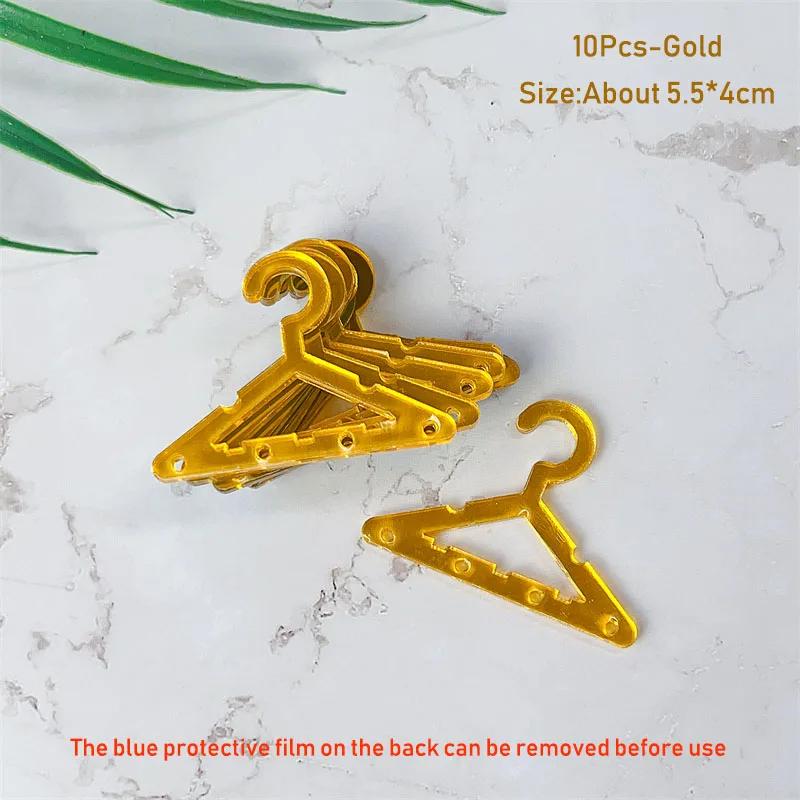 Coat Hanger Shape Acrylic Earrings Display Stand Polymer Clay Soft Pottery Earrings Holders Tabletop Jewelry Display Organizers