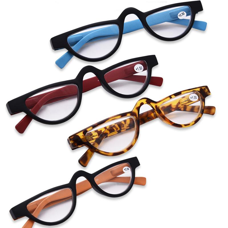 Новые прозрачные линзы очки ультралегкие очки для чтения с оправой из поликарбоната модные женские мужские ретро пресбиопические маленькие очки кошачий глаз