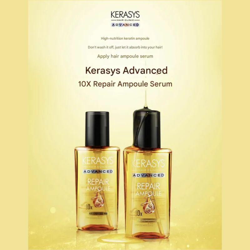 KERASYS Усовершенствованная сыворотка-ампула для волос 10X Repair 80 мл