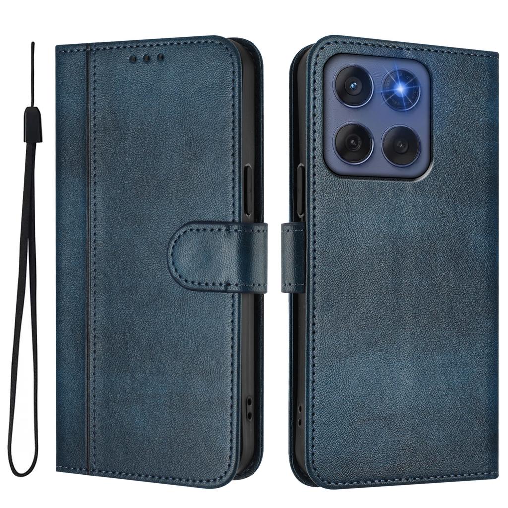 Роскошный простой кожаный чехол для Motorola Moto G75 G55 G35 G45 G85 G72 Edge50 G слоты для карт питания магнитная подставка ударопрочный откидной чехол