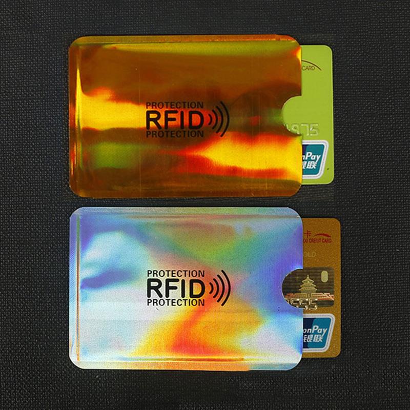Защита от кражи для RFID-защиты для кредитных карт, блокирующий чехол для держателя карты, защитный чехол для банковской карты