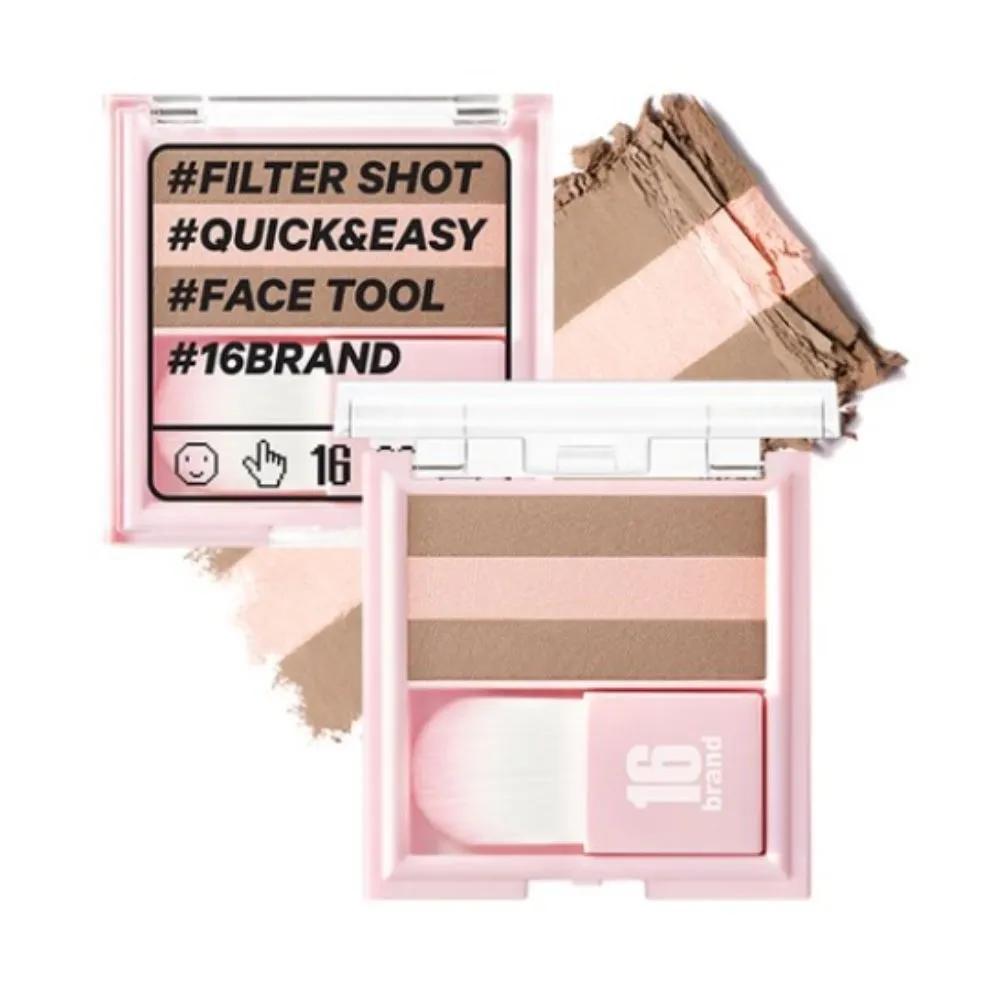 16Brand Filter Shot Shading Highlighter Contour Peach