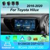 Автомобильное радио Android 14 Carplay Auto 2K экран WIFI+4G мультимедийный плеер для Toyota Hilux 2016-2020 2din автомагнитола стерео головное устройство