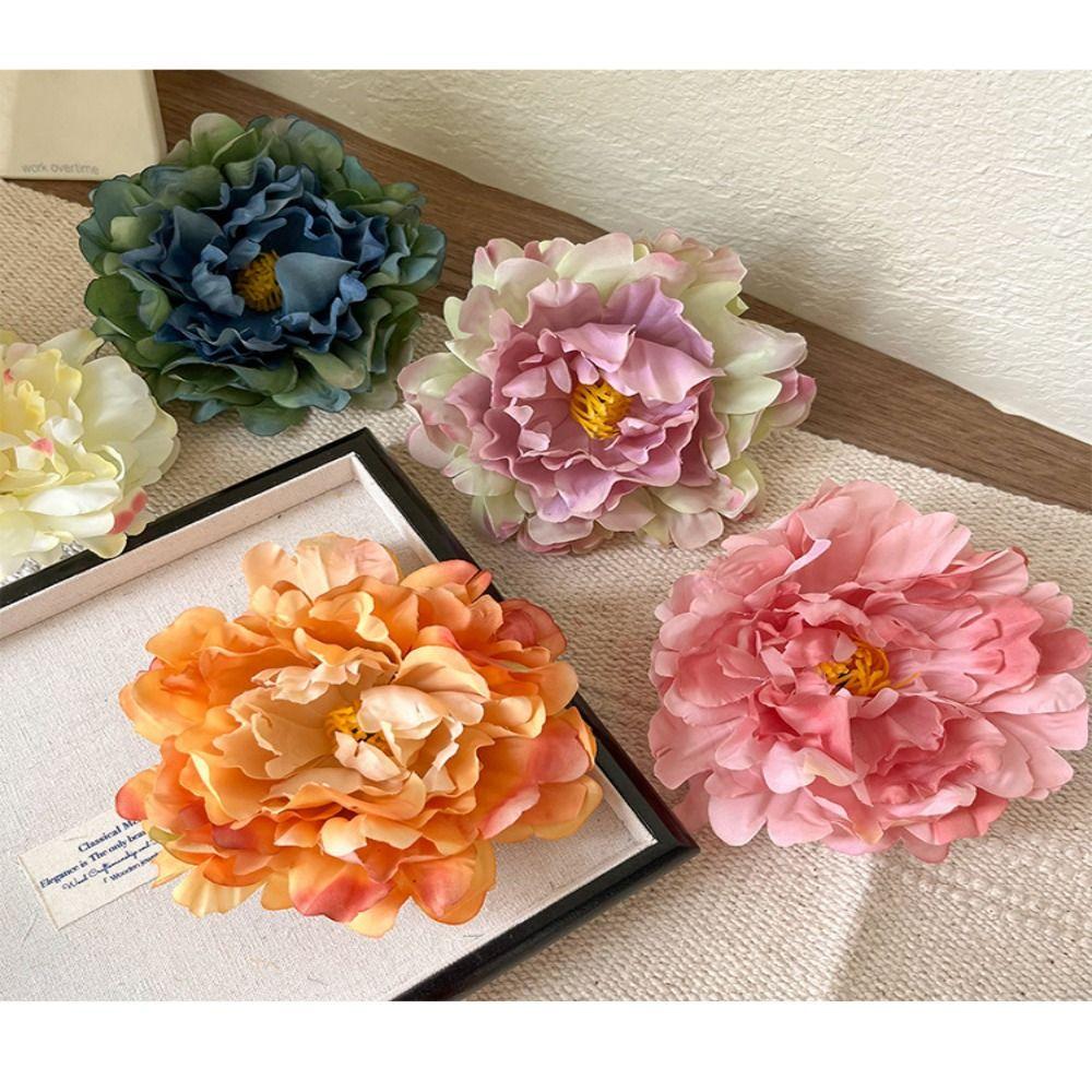Chinese Style Flower Hairclip Fabric Handmade Accessory Vintage Hair Accessories  Daily Dress