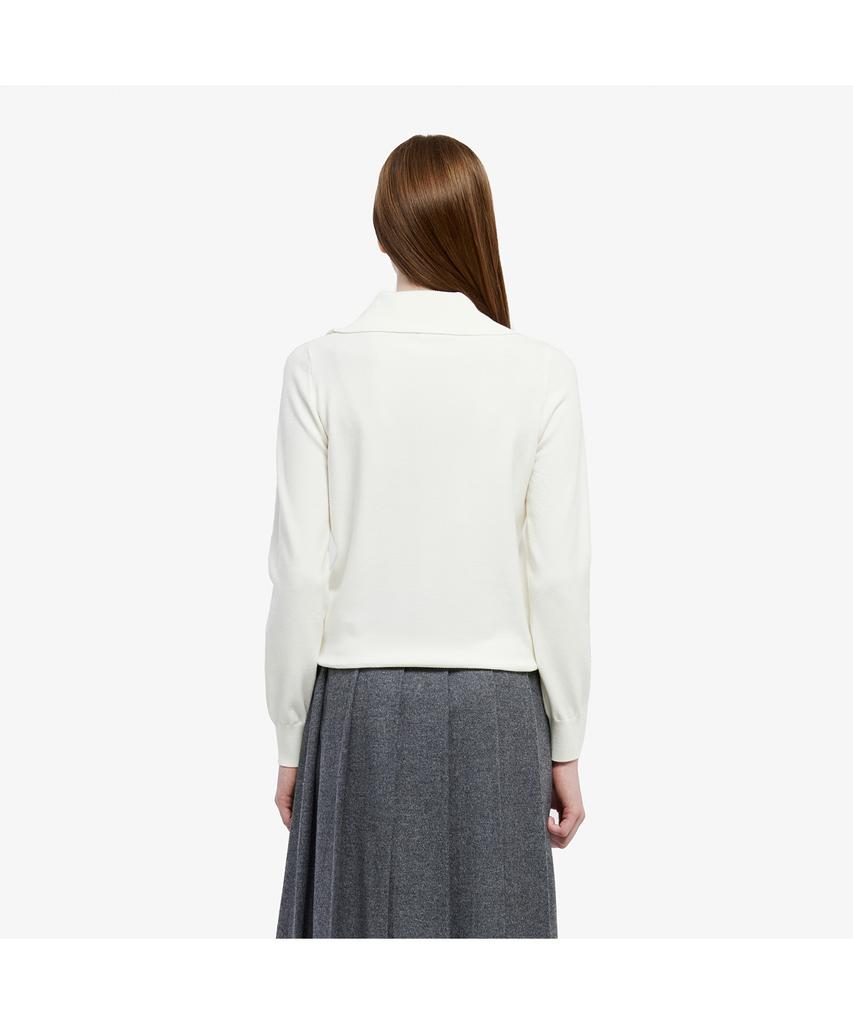 LACOSTE Women'S Half-Zip Wing Collar Sweater Af708E-55N 001