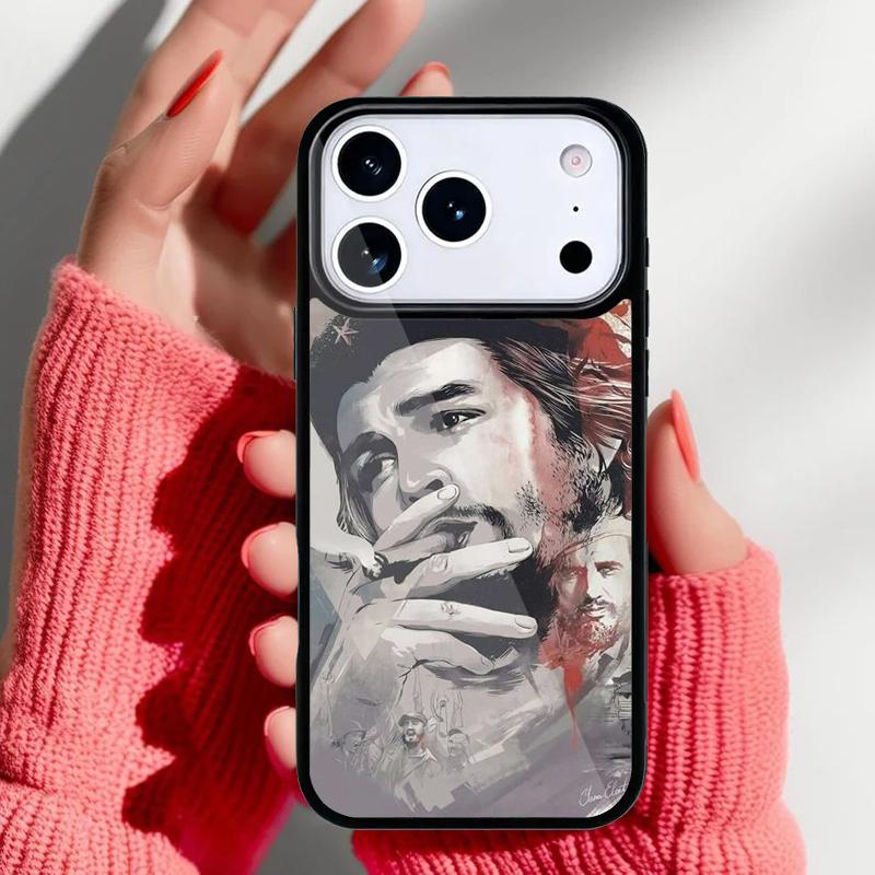 Che Guevara soft Phone Case for iPhone 17 16 15 14 13 Pro Max Back Cover for 12 11 Pro Coque