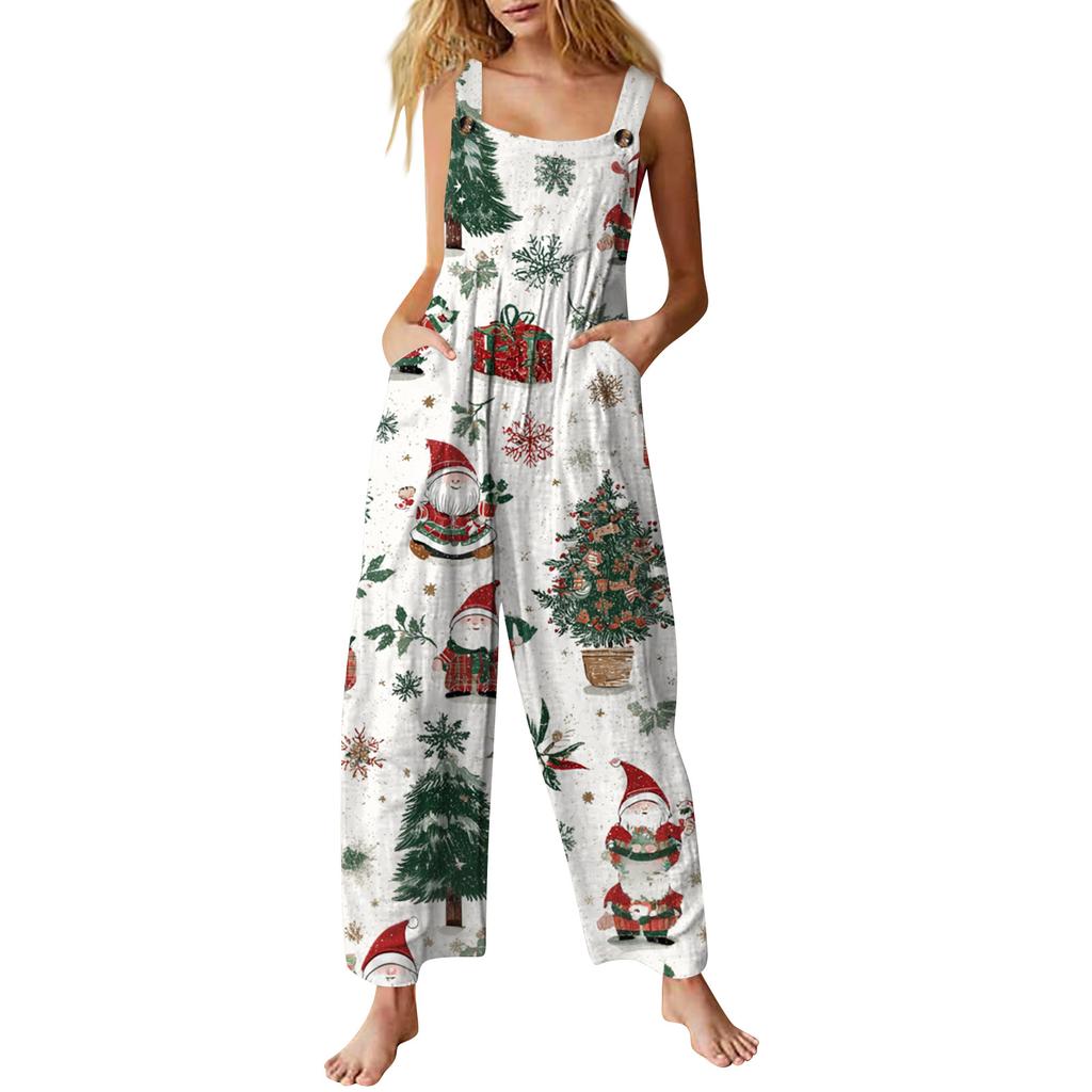 Women's Jumpsuit Printed Casual Loose Jumpsuit