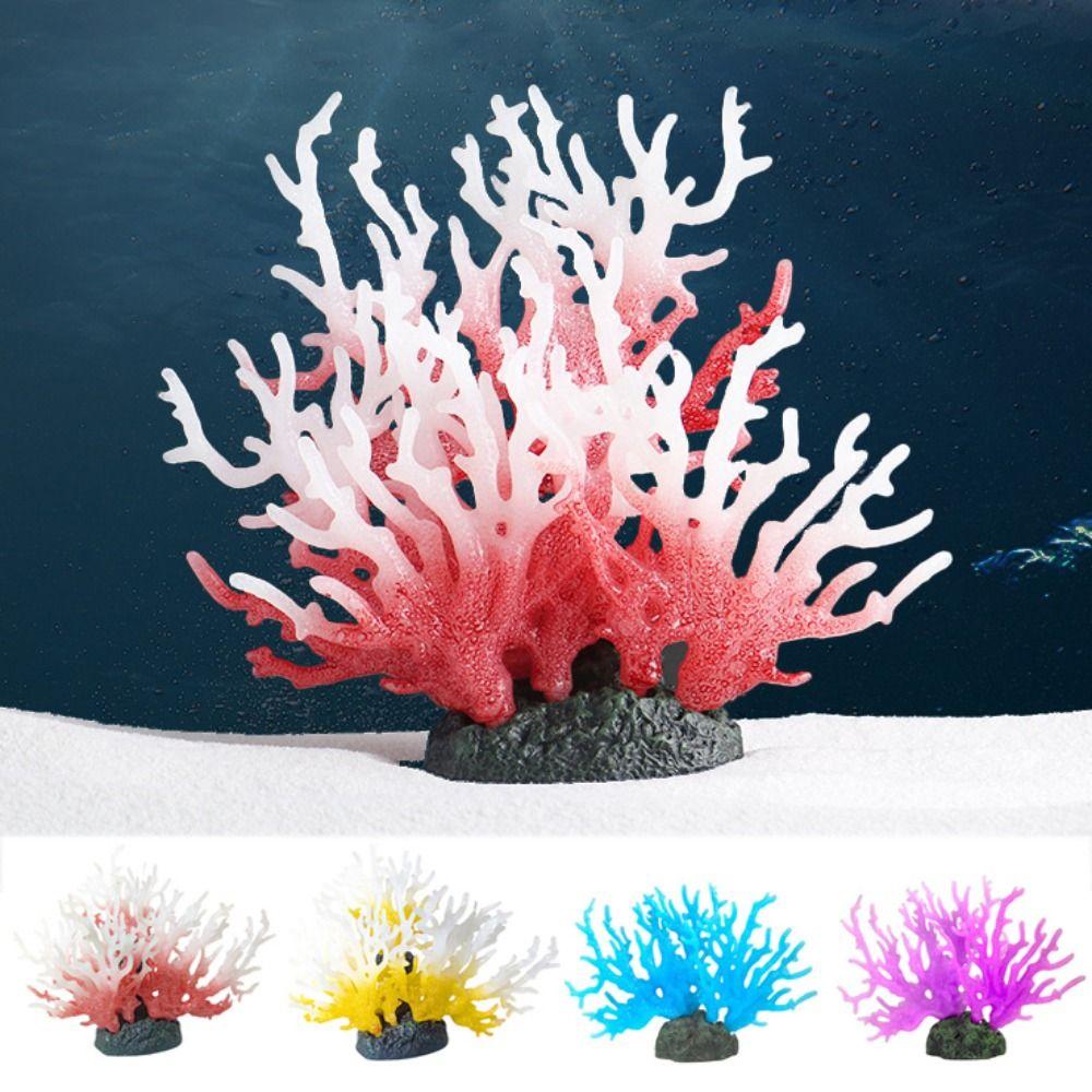 Красочные кораллы Микроландшафт ПВХ Коралловые украшения Коралловая фигурка Имитация коралла Аквариум