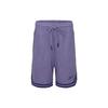 Hoop Shorts Solid Color Loose Breathable Mesh Drawstring Casual Shorts Unisex Shorts Purple 23RCS629UGP0