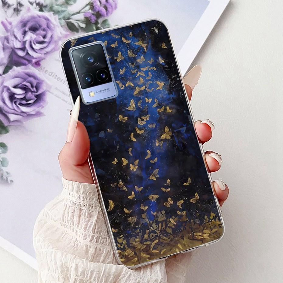 Fashion Painting Case For Vivo V21 V21e 4G 5G Soft Silicone TPU Phone Cases For Vivo V21s V21 V21E Covers Bumpers