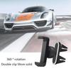 Универсальный автомобильный держатель для телефона на вентиляционную решетку, двойной держатель с поворотом на 360 градусов, подставка-держатель для GPS-навигатора для Samsung iphone lg xiaomi