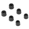 6pcs Replacement Eartips Noise Reduction Memory Foam Earplugs for 4.3mm‑6.0 mm EarphonesBlack