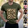 Men's Stand Collar Short Sleeve Shirt Loose Leisure Holiday Shirt Man
