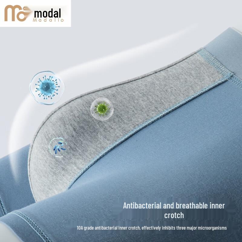 Мужские боксеры-брифы из модала и длинноволокнистого хлопка, 5 штук