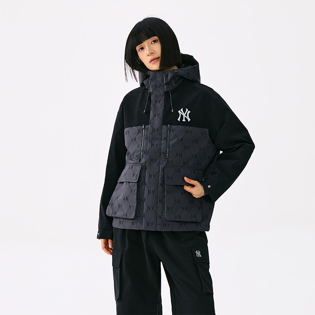 Новая коллекция MLB MONOGRAM Куртка New York Yankees 25FW Унисекс Стандартная Угольно-серая 3AWJM0154-50CGS