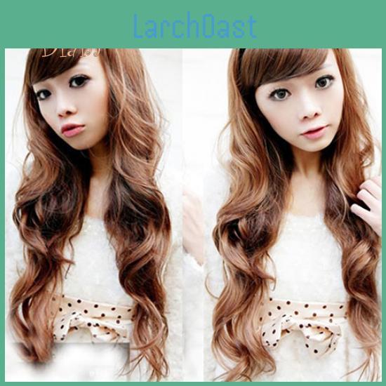Sexy Tenfyer Stylish Fashion Womens Curly Wavy Halfhead Hair Band Hair Extension Wig