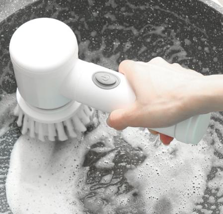 Бытовая Новая Модель Мойка Посуды Дисплей Питания Вращающаяся Щетка Пластиковая Электрическая Чистящая Щетка для Пыли