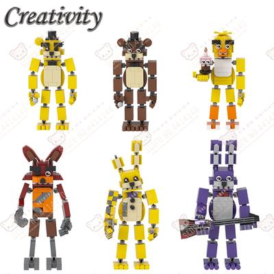Серия Игр Хоррор Персонаж MOC Строительные Блоки DIY Полуночный Медведь Цветные Куклы Украшение Модель Сборные Кубики Игрушки Для Детей