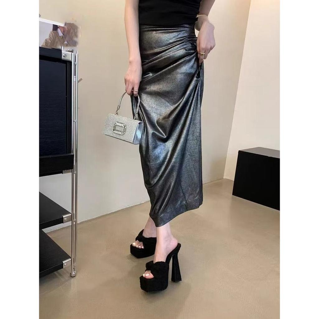 Show Leg Length, Super High Heel Height, Cool Slippers 2025 Autumn New Models, Hate Sky High Waterproof Table Sandals, Female Model Catwalk Shoes