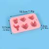 1/2pcs 6 Holes Love Silicone Candy Mold DIY Heart Shaped Candle Soap Mould Chocolate Pudding Jelly Cake Decoration Baking Tool