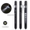 Led Flashlight Work Light First Aid Pen Light Torch Lamp Pupil Medical Pen Light