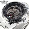 Men's Personality Fashion All Steel Hollow Automatic Mechanical Watch