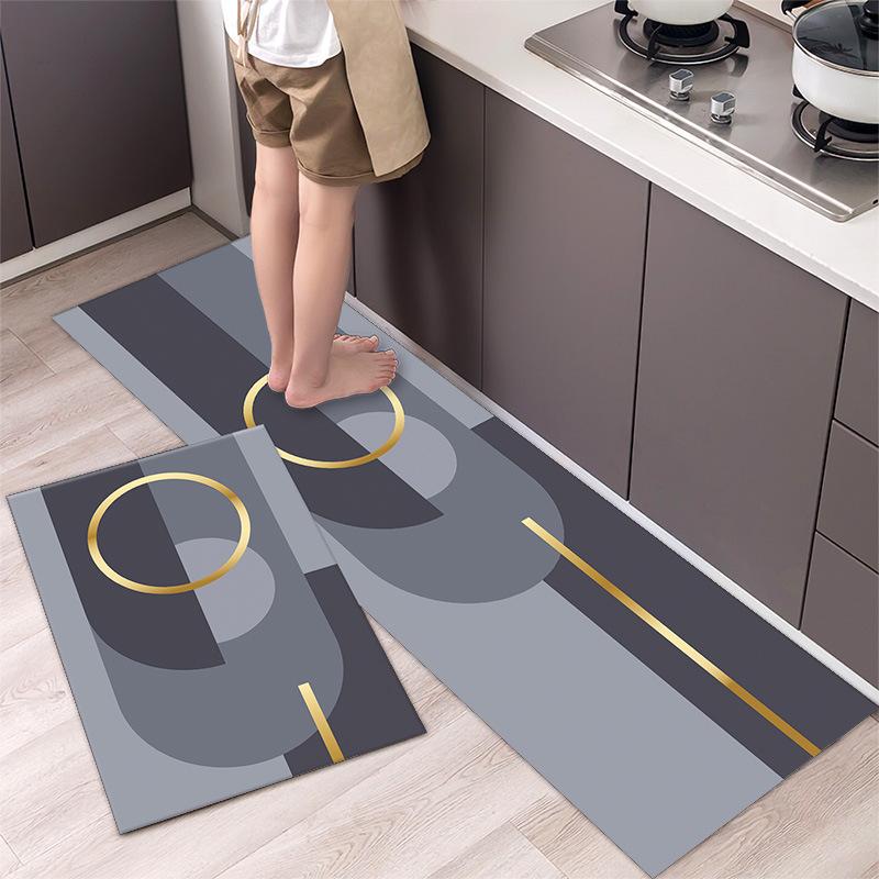 Модный простой кухонный коврик в скандинавском стиле, ковер для дома, современный домашний декор