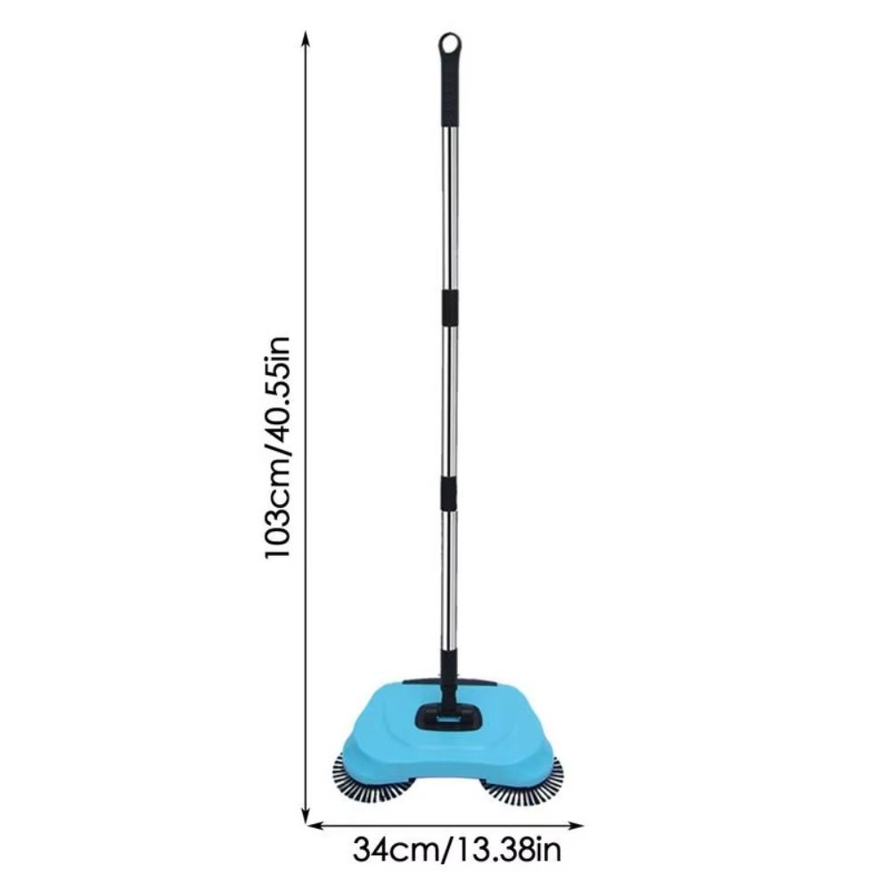 Adjustable Handle Hand Push Sweeper Stainless Steel Handle Carpet Sweeper Loose Debris