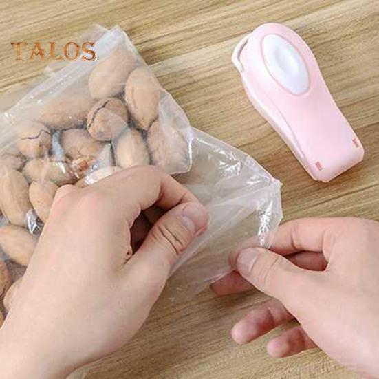 Mini Bag Sealer Heat Seal Tool Sealing Machine Portable 2-in-1 USB Battery Handheld Vacuum Food Sealer for Snacks Vegetable