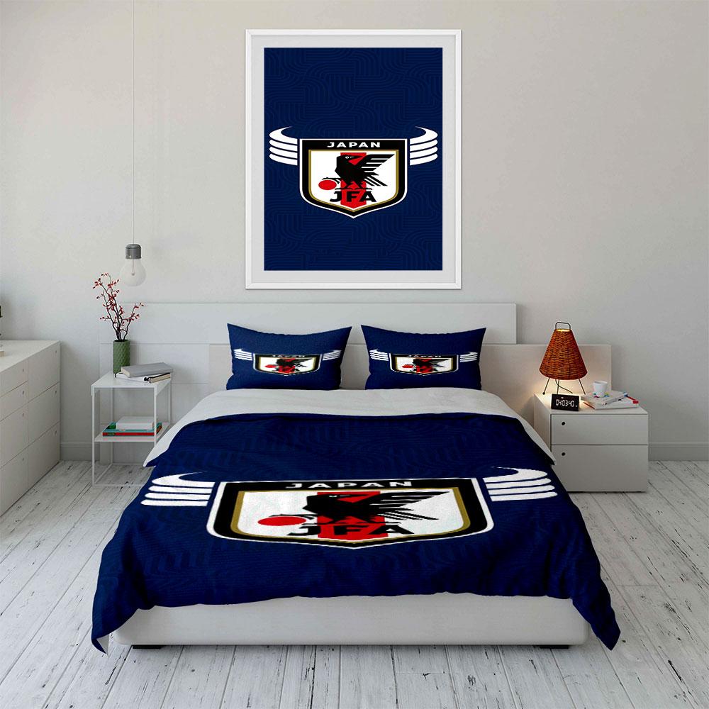 Japan football association emblem. Bedding sets Duvet cover sets Duvet covers Pillowcases(1* Duvet Cover 2* Pillowcases without duvet insert)