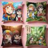 Hot Hhakumei to Mikochiing Cushion Cover Comfortable Durable Pillow Cover MultiScene for Home Office Car Sofa