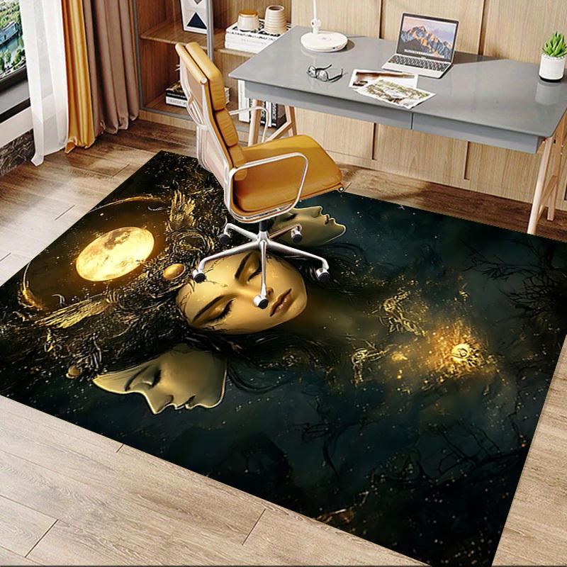 1PC Moonlit Night Carpet Ultra Soft, Thick & Absorbent, Non Slip Machine Washable Mat for Entryway