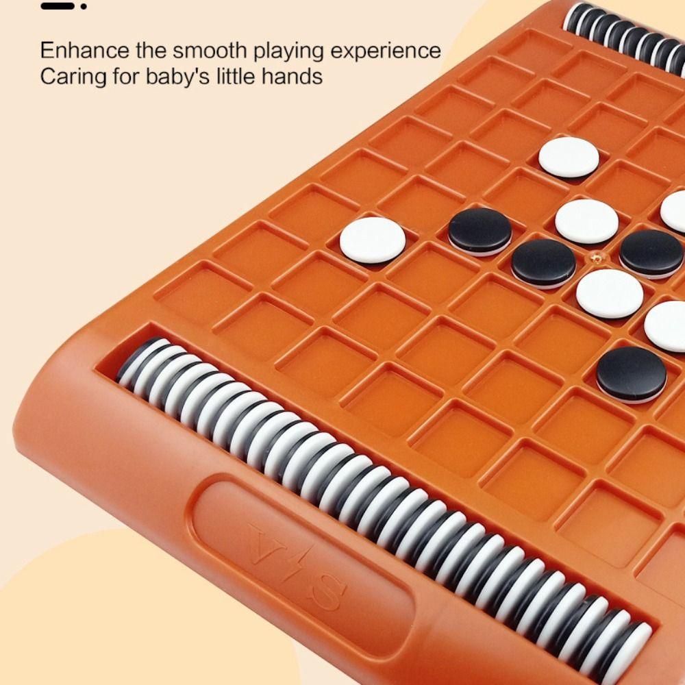 Tabletop Game Flip Black White Chess Board Touch Flip Reversi Strategy Board Game  Camping Hiking