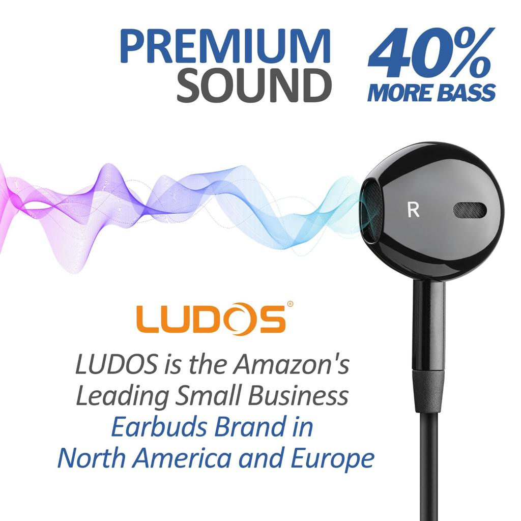 LUDOS NOVA Проводные наушники с микрофоном и шумоизоляцией