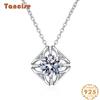 Tancision S925 стерлингового серебра Муассанит Роскошное индивидуальное ожерелье с подвеской женское классическое ожерелье прилив вечерние подарок