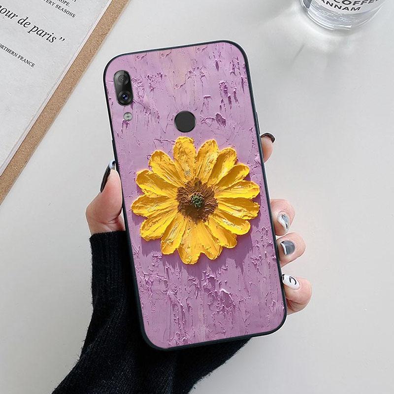 For Lenovo K5 Pro Case Flower Painted Silicone Cases For Lenovo S5 K520 / K5 Play / K5Pro L38041 Phone TPU Cover Fundas K5Play