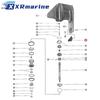 822777Q1 Trim Tab Anode with Bolt for Mercury Marine 40 50 65 70 90 100 115 125 135 140 150 HP Outboard 46399A1 31640Q4